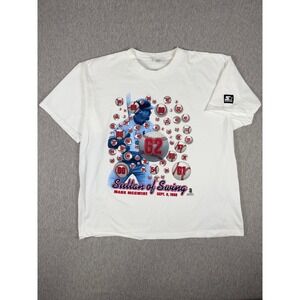 Vintage 1998 Mark McGwire 62 HR Shirt Sultan of Swing Starter MLB USA XL Rare